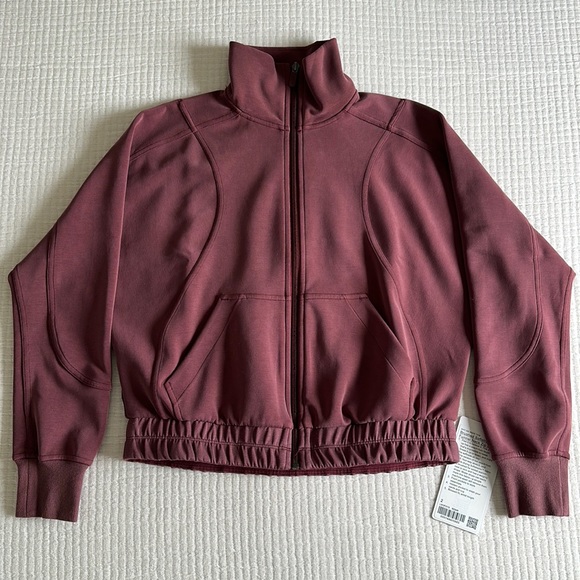 lululemon athletica Tops - NEW Lululemon Brushed Softstreme Funnel Neck Zip Up